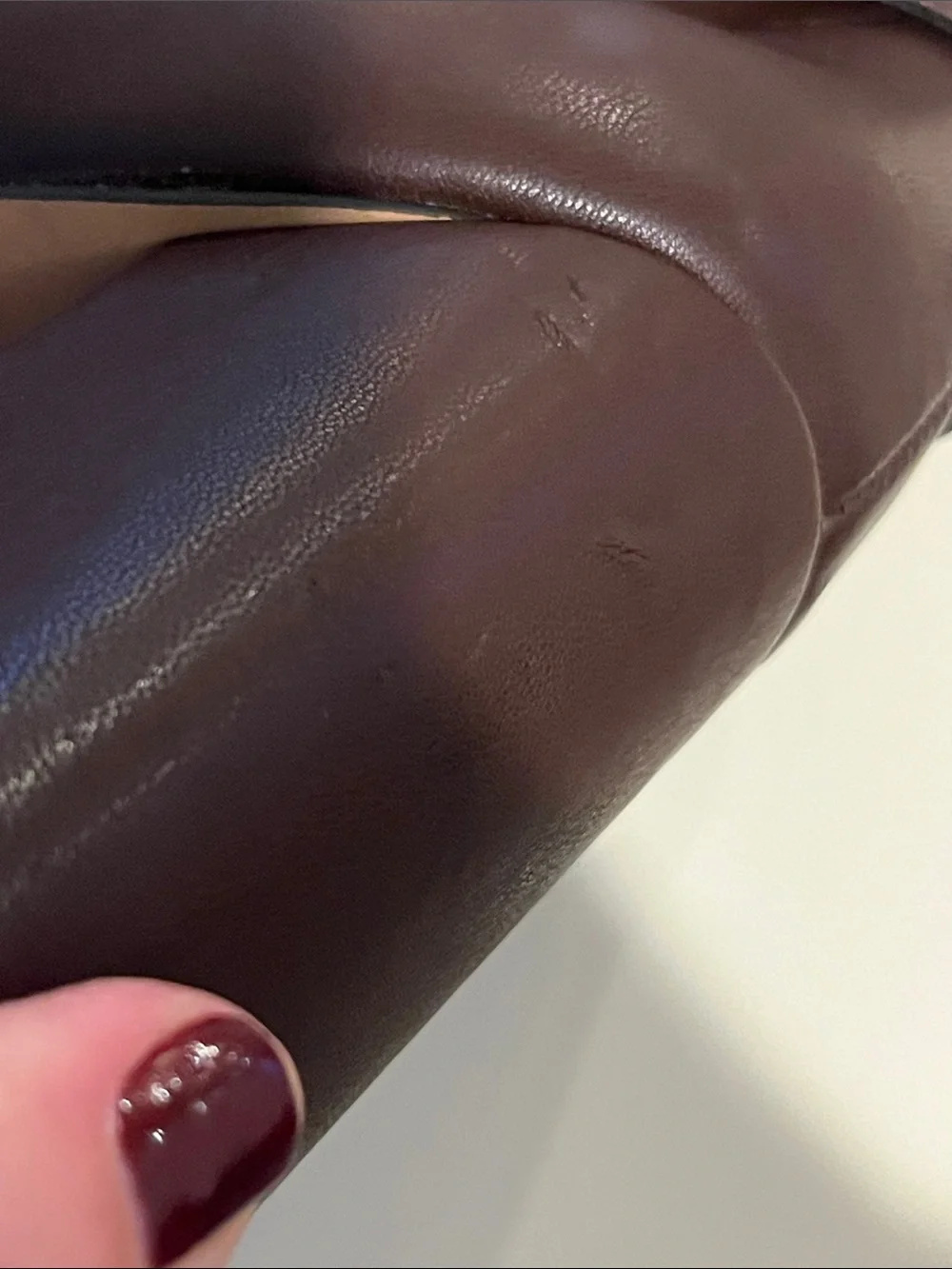 Franco Sarto Brown Stretch High Heel Boots - Style A-Kamdyn